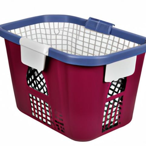 Collapsible Plastic environmental protection portable large capacity Laundry Basket With 2 Handles Storage Basket Dirty Clothes customized Large