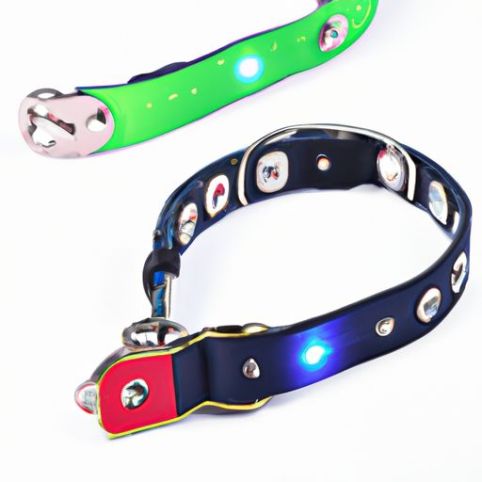Anti-Floh-Haustier-Halsband mit LED-Licht, Katzen-Hundehalsbänder, Fabrik-Großhandel, luxuriös, verstellbar, wasserdicht, Insektenschutz