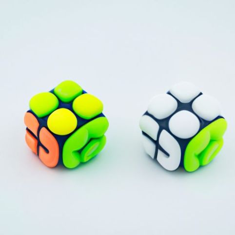 Cube stress fidget haricot jouet soulagement balle rotative cube du bout des doigts pour enfants adultes jouets cérébraux jouet éducatif précoce Huiye haricot magique rotatif