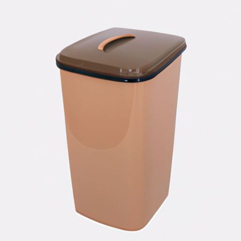 Cubo de basura simple de plástico, gabinete de basura interior de cocina, contenedor de basura de plástico, bote de basura portátil de color caqui, bote de basura de PP de cocina, peso ligero
