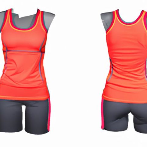 tank tops pants suit uniform suit set outdoor quick dry sportswear cycling tennis yoga sets LF Women's fitness
