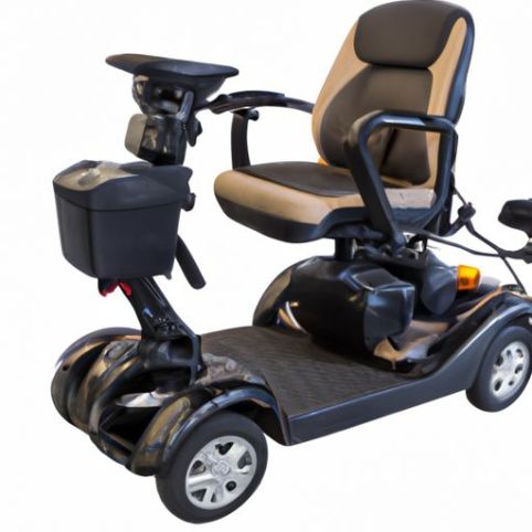 Vierwielige scooter voor ouderen met een handicap 4-wiel elektrische scootmobiel met stoel Hoge kwaliteit draagbaar elektrisch