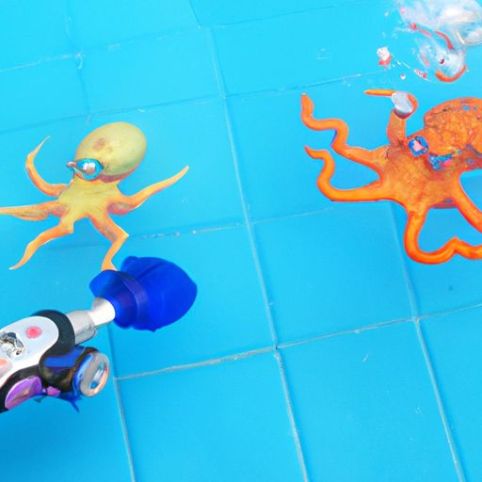Mainan Menyelam Latihan Berenang Mini PVC Pistol Penyemprot Air Mainan Permainan Kolam Ikan Gurita Mainan Pabrik Cina Air Musim Panas Di Bawah Air