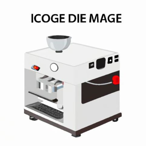 Maschinenintegrierter Würfel-Eiskaffee-Hot-Dog-Hersteller, kommerziell tragbar, 35 kg Ausgabe von Eis