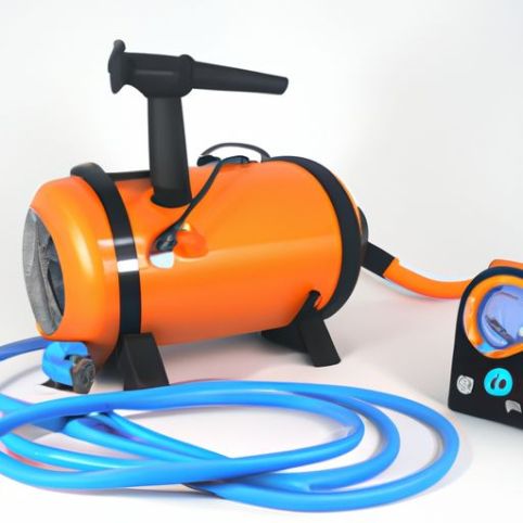 Bomba de aire eléctrica SUP portátil eléctrica 490hp 1200rpm Bomba de aire Azul y Naranja Presión máxima de aire 20 PSI