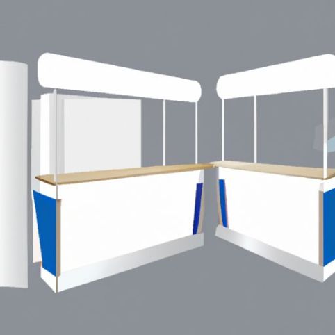 Booth Promotion Display Table meja promosi pameran dagang Counter Demostands Pameran Stand Plastik Pvc