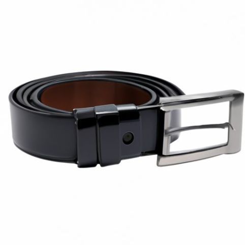 Cintura Western Brand Cinture in pelle di zinco nero Fibbia per cintura in metallo in lega per stile personalizzato di fabbrica uomo