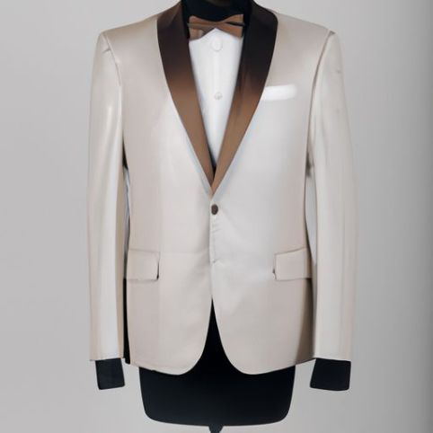 Jas Krem Terbaru Kostum Tuksedo Pria Pakaian Pengantin Pria Prom Homme Setelan Tampan untuk Pria Slim Fit Kostum Bridalaffair Hommes Klasik