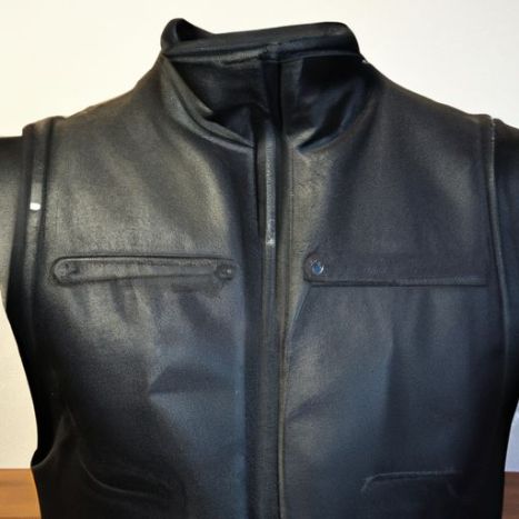 Motorcycle Biker Fashion Waistcoat Motorcycle Leather zip up jacket Vest Jackets Proven Quality Custom Leather Vest Jacket New Custom Brand