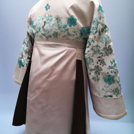 dames robe kimono en soie imprimée personnalisée magasin de vêtements musulmans longs vêtements ethniques faits à la main keicho