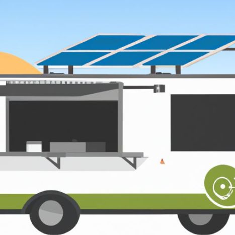 รถพ่วงขายอาหารเคลื่อนที่ รถพ่วงพลังงานแสงอาทิตย์ อุปกรณ์ครัวครบครัน Food Truck Mobile Solar Energy