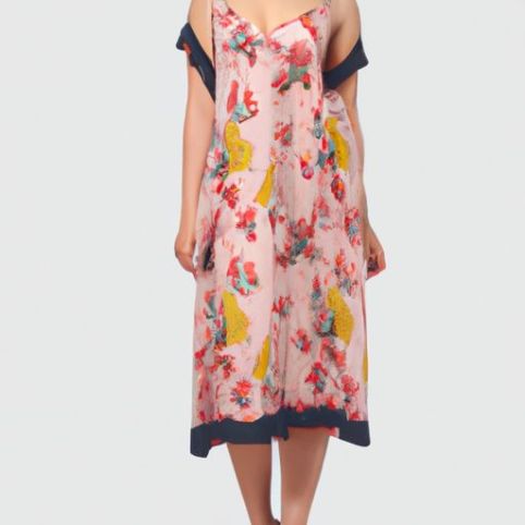 Gaun Malam Motif Bunga Baju Tidur Gaun Fotografi Gratis Pakaian Santai Gaun Hamil untuk Menyusui S-2XL Keringat Ibu Hamil