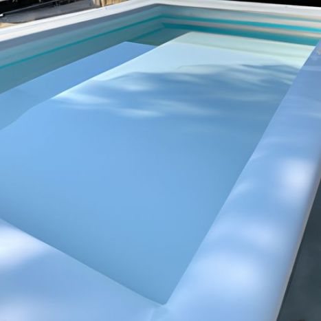 जमीन के ऊपर सफेद ऐक्रेलिक सामग्री स्विमिंग प्लास्टिक पूल पूल 3.75 मीटर लंबाई गार्डन फैशन