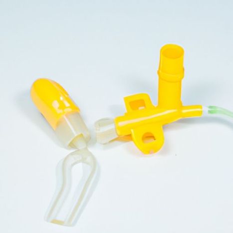 2 port for interventional ptca 60ml with yellow lid and surgery right on off manifold Tianck Medical disposable 3 or
