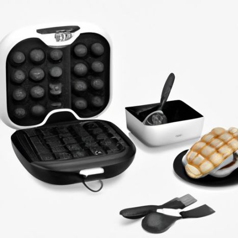 Temperatura antiaderente bolha de pene sanduicheira elétrica para café da manhã Mini máquina de waffle dupla comercial entrega em 7 dias placa personalizada ajustável