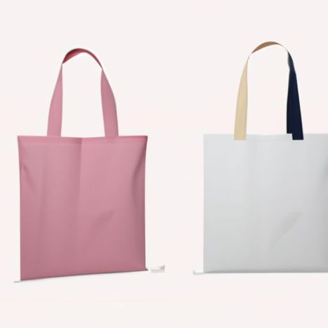 Shopping Sacs fourre-tout en toile vierge personnalisés pour sacs de Noël pour sublimation Plain Cotton Lined Zipper Women