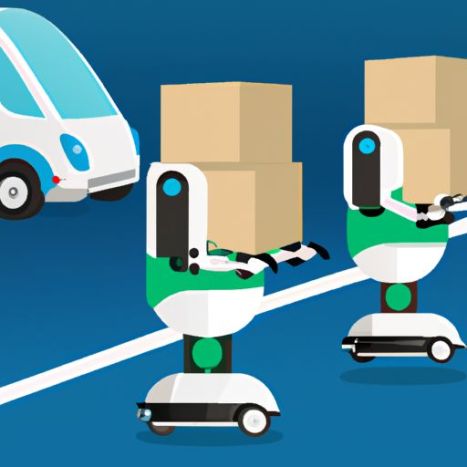 Roboters Entrega De Productos منصة الروبوت Servi Street Delivery Robot الذكاء الاصطناعي لتجنب العوائق التجارية بدون سائق