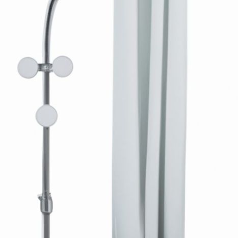 Tige de douche télescopique extensible pour salle de bain, coin de Tension de poteau, tringle de rideau de douche réglable sans perçage, rideau de douche en forme de L