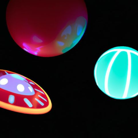 Glowing Flying Toys Creative basketball play Fly Saucer Magic Balls Decompression Flying Flat Throw Disc Balls Toy UFO Magic Ball, Portable