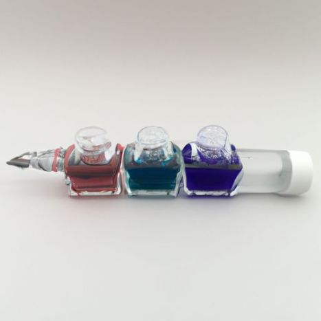 caneta-tinteiro de 10 cores, garrafa de vidro de 60ml, cor sem carbono, tinta engarrafada sem carbono, estudante de excelente qualidade
