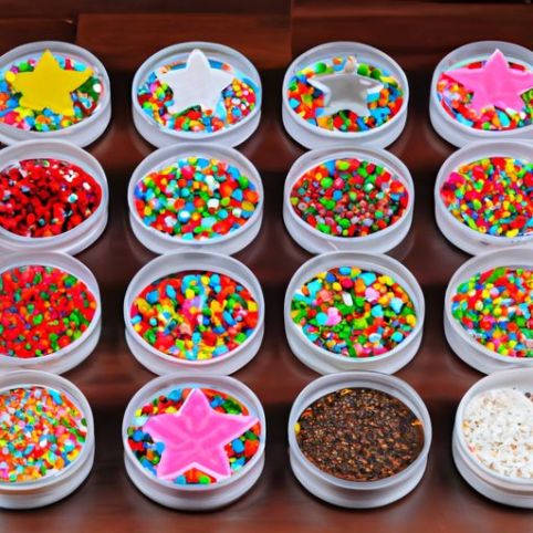 Mayores proveedores mayoristas en China decoración cumpleaños Mezcla Sprinkles Fábrica de Navidad Ingredientes para hornear Comestibles Por