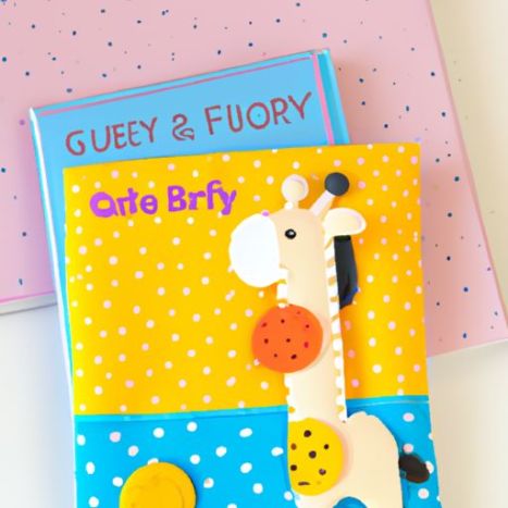Fai da te Felt Busy Edition Giraffa per bambini in rilievo pops Tessuto 3D Early Learning Felt Quiet Book Baby Montessori Busy