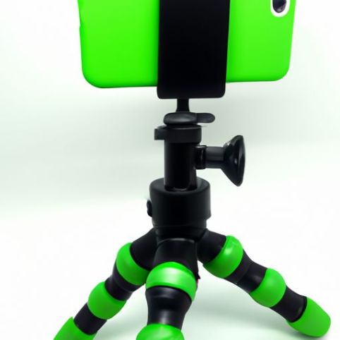 Penstabil 360 meja putar tripod lensa selfie pro aksesoris ekstra tongkat Hijau.L Q08 genggam
