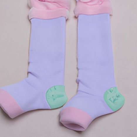kant bont sokken kleine kinderen prinses babysokjes student hoge sok 1426 2023 Koreaans ontwerp baby baby meisjes