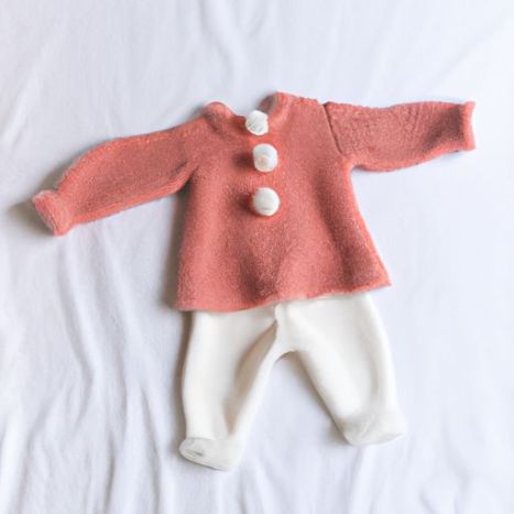 Suéter para niña con pompón, peleles para bebé, cárdigan recién nacido ZQ036, lana tejida para invierno y otoño