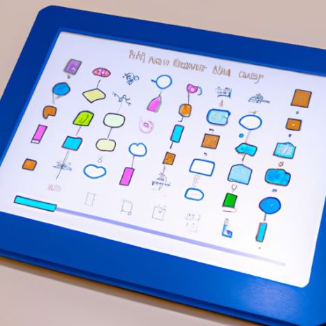 with an educational software based for kids on Montessori method Intelligent table tablet for kids