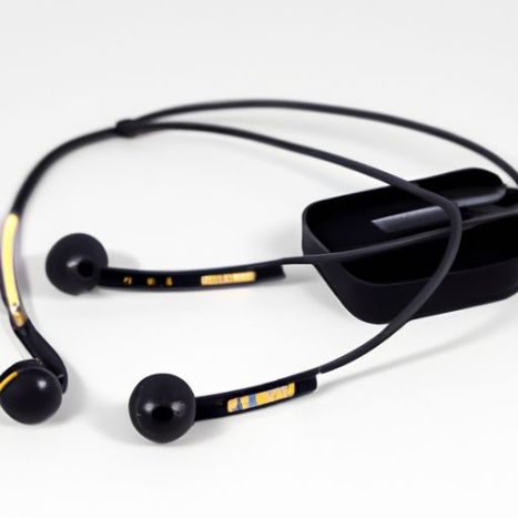 Headphone Dengan Headset Olahraga Magnetik earbud nirkabel peredam bising Earphone Bt Nirkabel Leher In-ear Menggantung Lari