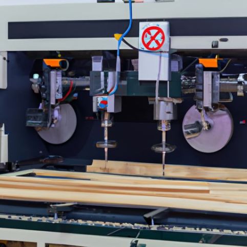 Perforatrice a mandrino multiplo a tre linee per la fabbrica del legno. Perforatrice per fori per legno