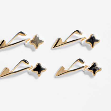 geometrical hair shark clips girl sweet women big alloy gold heart star shape hollow hair claws clamps for girls Fashion simple metal