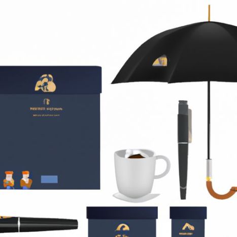 Promotional bottle pen notebook Umbrella Corporate 2023 novelty luxury gift set SY156 Custom logo Business anniversary Gift