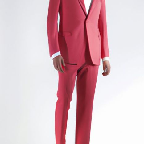 pak Elegant pak en broek van hoge kwaliteit effen kleur tweedelig herenkostuum van hoge kwaliteit Nieuwe Custom Casual Business Men