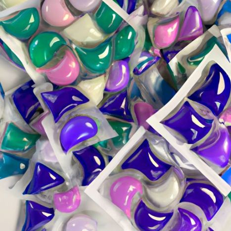 production de capsules 2023 nouvelles dosettes de détergent de conception capsules de perles de lessive de couleur personnalisées booster de parfum dosettes de détergent à lessive en gros