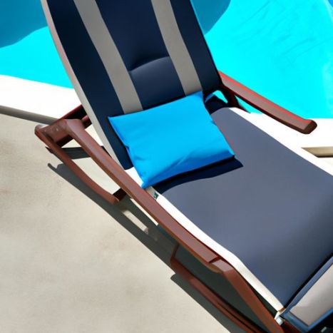 Kolam renang matahari lipat kursi malas kursi pantai tempat tidur kursi pantai kursi pantai diskon besar furnitur luar ruangan desain baru