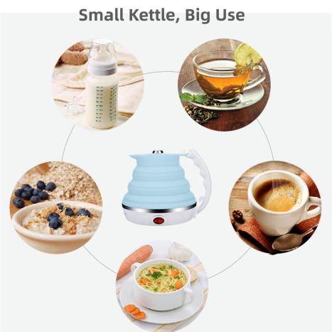 portable outdoor kettle Best China Company,portable car electric kettle Exporter,Heat resistant silicone electric kettle for outdoor adventures Company,dual voltage foldable electric kettle for world travel Chinese Companies