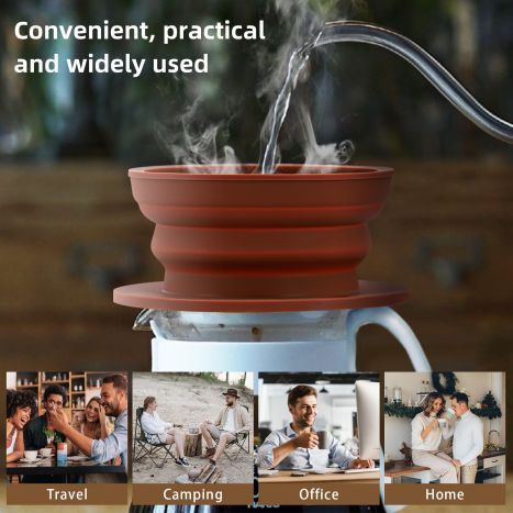 collapsible coffee filter cone Company,pour over coffee maker stainless steel for sale,small coffee maker for camper Chinese Wholesaler