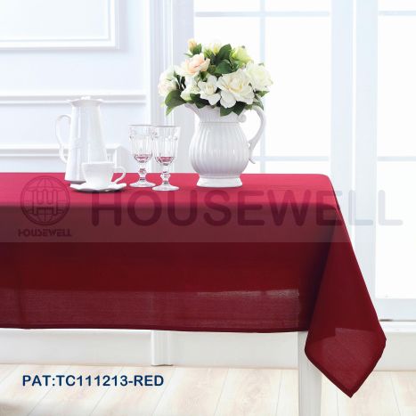 Solid Color Jacquard Fabric Tablecloths, Waterproof, Easy to Clean , Quick Dry