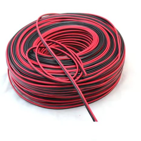 Cable de altavoz transparente/rojo negro Mejor proveedor chino,Cable aislado de PVC de par trenzado a la venta