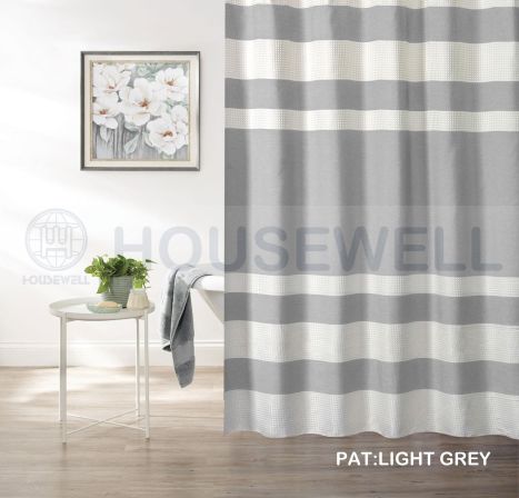 Printed Polyester Shower Curtain, Water Repellent, Comfortable to touch