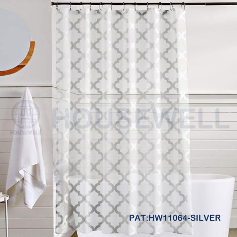 Solid Color 100% Polyester Shower Room Curtain, Easy maintenance, Mildew Resistant