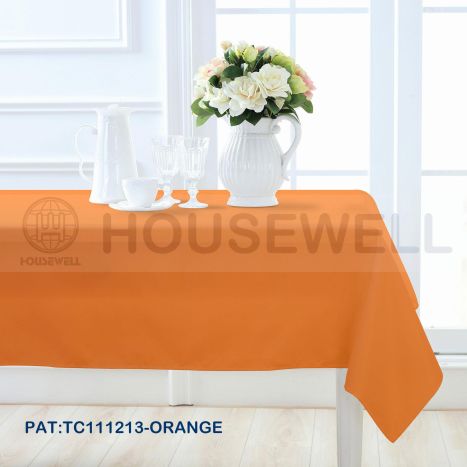 Solid Color Polyester Party Tablecloth, Wipes Clean, Quick Dry , Heavy Duty